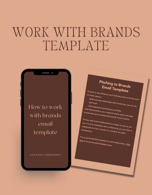 How to work with brands email template